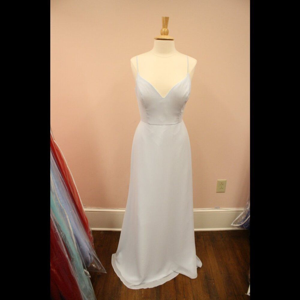 Hayley Paige Occasions 5910 Long Chiffon Bridesmaid Oasis 12